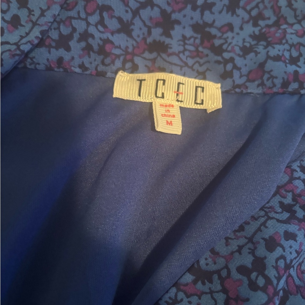 TCEC Blue Floral Long Sleeve Dress - Picture 2 of 3